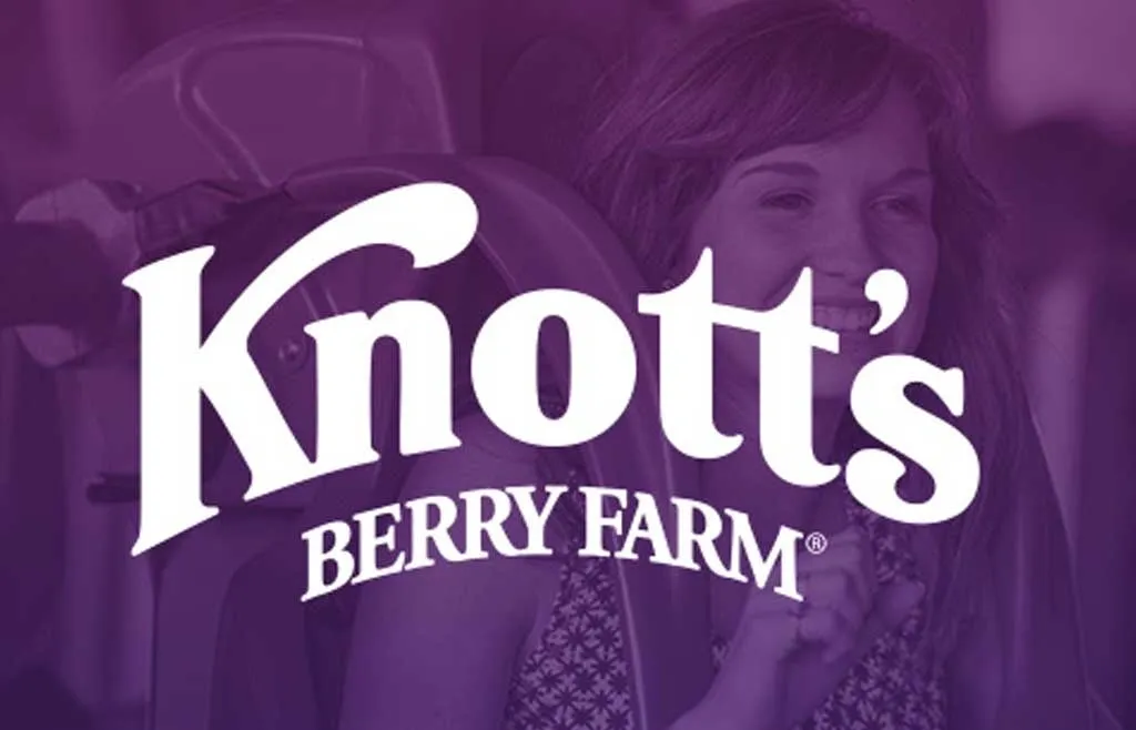 The logo for knott's berry farm.